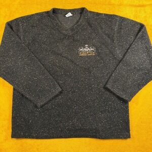 VTG Fire & Ice Snowboards Hawaii V-Neck Knit Sweater Large